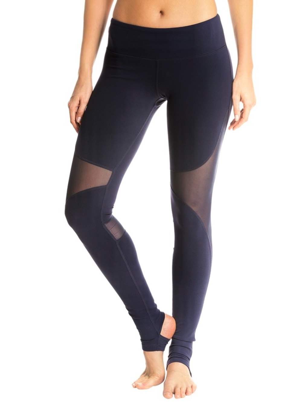 Alo. Stirrup Legging w/Mesh Insets. Black. Size Medium.